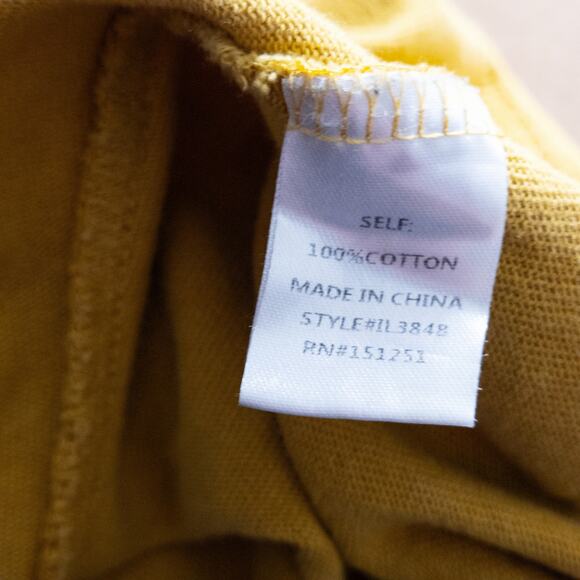 Anthropologie Women's Polo Top Yellow Size Large Colorblock Academia - Picture 9 of 10